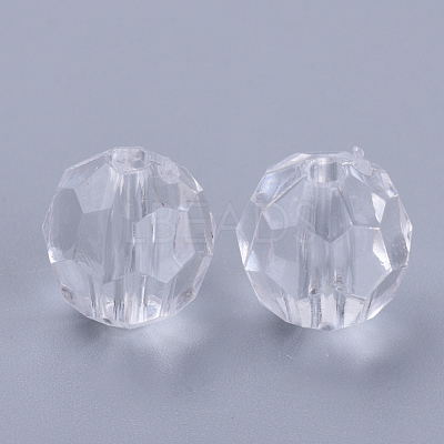 Transparent Acrylic Beads X-TACR-Q257-6mm-V01-1