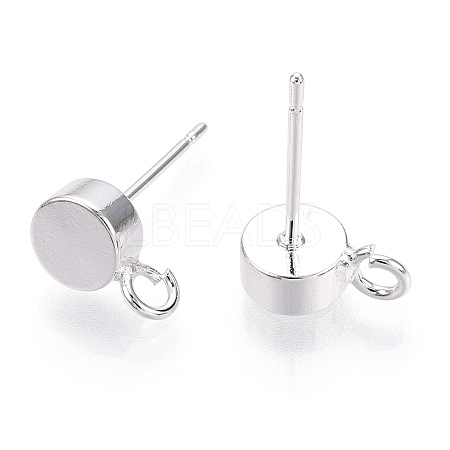 Brass Stud Earring Findings KK-T038-293S-1