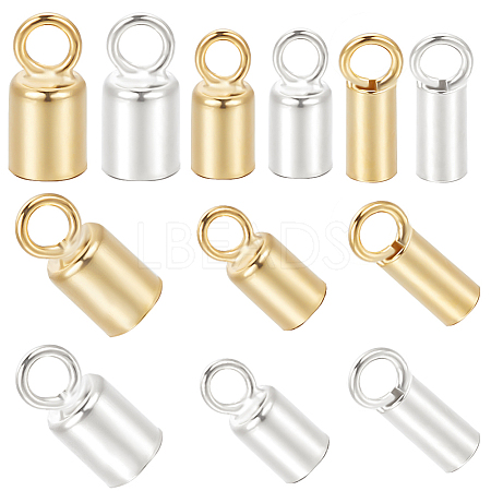 12Pcs 6 Style 925 Sterling Silver Cord Ends STER-BBC0001-77-1