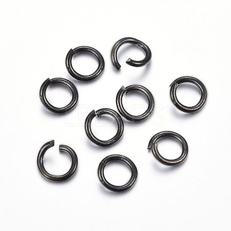 Ion Plating(IP) 304 Stainless Steel Open Jump Rings LS-X-STAS-H467-03B-6MM-1