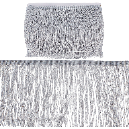 Polyester Tassel Lace Trim SRIB-WH0011-251A-02-1