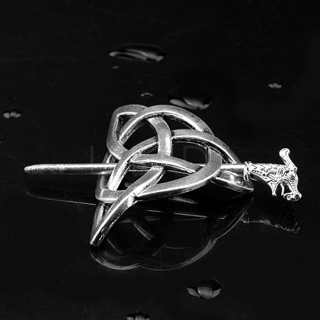 Alloy Vintage Norse Pirate Rune Dragon Hair Clip ST0461644-1