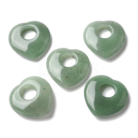 Natural Green Aventurine Hollow Pendants G-C167-06A-1