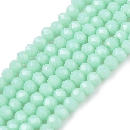 Opaque Solid Color Imitation Jade Glass Beads Strands EGLA-A044-P1mm-D14-1
