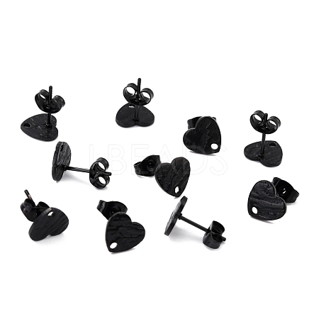 304 Stainless Steel Stud Earring Findings Ion Plating(IP) STAS-I183-05A-EB-1