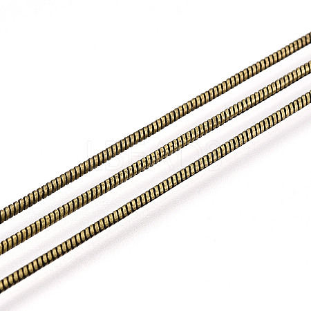 Brass Round Snake Chain CHC-WH0014-02AB-1