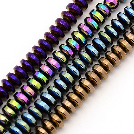 Electroplate Non-magnetic Synthetic Hematite Beads Strands G-M007-80-1