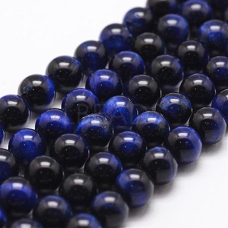 Natural Tiger Eye Bead Strands G-D840-54-8mm-02-1