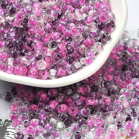 Transparent Glass Round Seed Beads X1-SEED-B001-05A-02-1