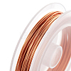 BENECREAT 3 Rolls 3 Styles Round Copper Craft Wire CWIR-BC0006-21-4