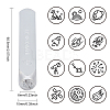 Iron Stamps Seal AJEW-BC0001-57O-2