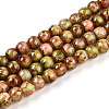 Baking Paint Glass Beads Strands DGLA-N003-6mm-B11-1