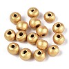 Spray Painted Round Natural Schima Wood Beads WOOD-A018-6mm-01-1