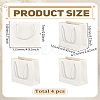 Blank Paper Packaging Bags with Polyester Handles ABAG-WH0063-082-2