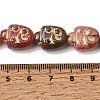 Painted Glass Beads Strands GL-CBA8EF0-01-4