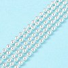 304 Stainless Steel Ball Chains Multi-strand Bracelet for Women BJEW-G669-11S-4