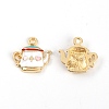 Zinc Alloy Enamel Pendant ENAM-CJC0004-22B-1