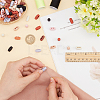 64Pcs 8 Colors Plastic Buttons BUTT-FG0001-36-3