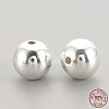 925 Sterling Silver Beads STER-S002-15-6mm-2