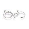 Tarnish Resistant 304 Stainless Steel Leverback Earring Findings X-STAS-I100-19P-2