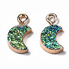 Druzy Resin Pendants RESI-S383-007-B01-5