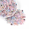Baking Paint Transparent Glass Beads DGLA-T004-07L-3