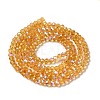 Electroplate Transparent Glass Beads Strands EGLA-A035-T3mm-L17-2