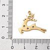 Christmas Theme 304 Stainless Steel Pendants STAS-R003-04G-06-3