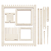 Wood Knitting Loom Kit TOOL-WH0155-76A-1