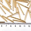 Electroplate Glass Bugle Beads SEED-S043-02A-01-3
