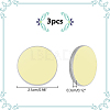 3Pcs K9 Glass Reflective Lens AJEW-WR0002-23A-2