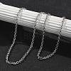 304 Stainless Steel Cable Chain Necklaces for Women Men STAS-M102-69P-1