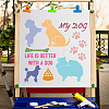 PET Plastic Hollow Out Drawing Painting Stencils Templates DIY-WH0244-241-5