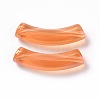UV Plating Transparent Rainbow Iridescent Acrylic Beads OACR-A016-01B-2