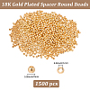 Brass Spacer Beads KK-BBC0015-08D-2