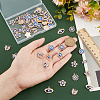 GOMAKERER 60Pcs 6 Style Alloy Enamel Pendants FIND-GO0001-06-3