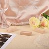 Transparent Acrylic Place Card & Wood Card Holder Set ODIS-WH0038-62-5