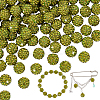   100Pcs Pave Disco Ball Beads RB-PH0001-25C-1