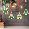 1 Bag Christmas Theme Wood Cross Stitch Kits WOOD-SC0002-23B-5