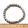 Natural Sesame Jasper/Kiwi Jasper Bead Stretch Bracelets BJEW-K212-A-033-6