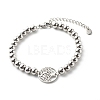 Tarnish Resistant Tree of Life Link Bracelets for Men Women BJEW-JB06686-1