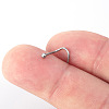 5Pcs 316L Surgical Stainless Steel Round Ball Fishtail Nose Rings WGE39F7-01-4