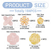104Pcs 5 Styles Acrylic Beads OACR-TA0004-52-4