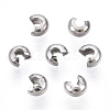 Non-Tarnish 304 Stainless Steel Crimp Beads Covers STAS-S117-011A-3