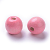Dyed Natural Wood Beads WOOD-Q006-10mm-07-LF-1