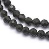 Natural Obsidian Beads Strand G-E411-33-3mm-3