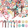 96Pcs 12 Styles Handmade Polymer Clay Cabochons FIND-SC0009-87-1