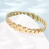 304 Stainless Steel Hollow Twisted Chain Open Hinged Cuff Bangles SA-CBA7A40-05G-3