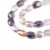 Electroplate Glass Beads Strands X-EGLA-S194-17A-3
