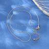 0.7MM Brass Boston Link Chain Necklaces for Women NJEW-Q351-02G-1